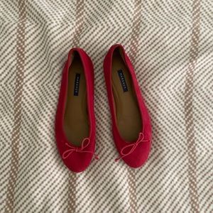 Margaux Demi flats in Poppy suede size 9